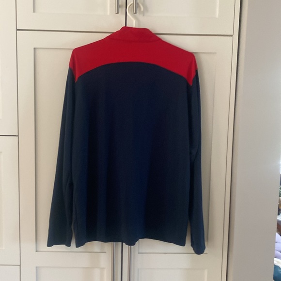 Antigua NFL Golf Quarter Zip Sweater - New England Patriots - Picture 6 of 6